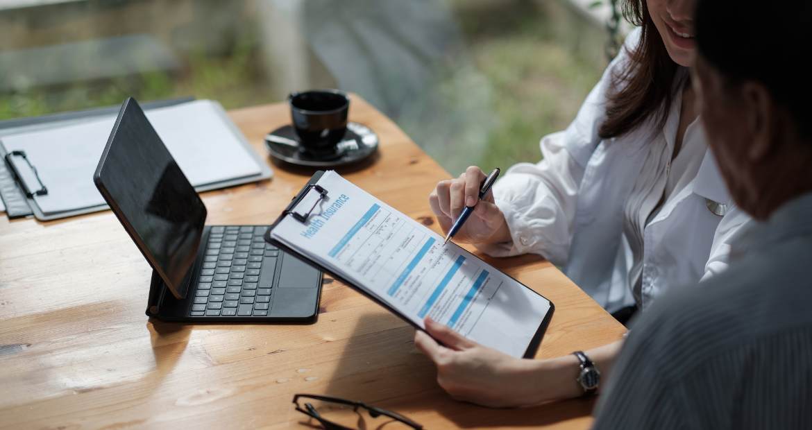 Female health insurance broker